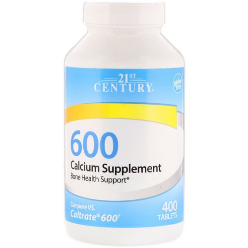 21st Century, Calcium Supplement 600, 400 Tablets Review