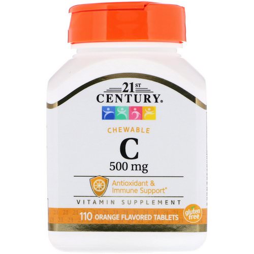 21st Century, Chewable C, 500 mg, 110 Orange Flavored Tablets Review