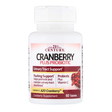 21st Century Cranberry Probiotic Formulas - Probiotika, Matsmältning, Kosttillskott, Tranbär