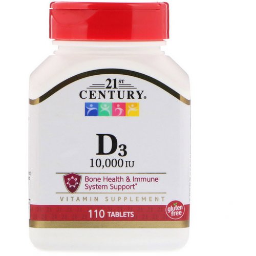 21st Century, D3, 10,000 IU, 110 Tablets Review