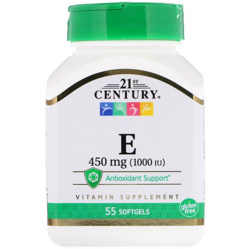 21st Century, E, 450 mg (1000 IU), 55 Softgels Review