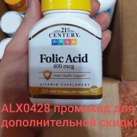 21st Century Folic Acid - Folsyra, Vitamin B, Vitaminer, Kosttillskott