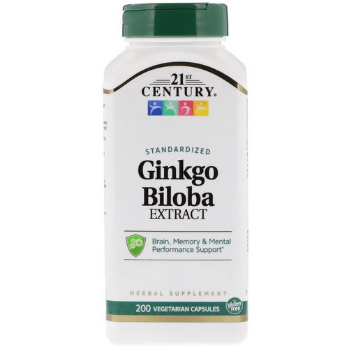 21st Century, Ginkgo Biloba Extract, Standardized, 200 Vegetarian Capsules Review