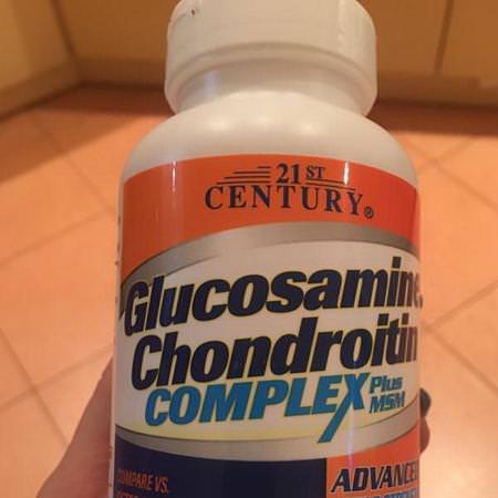 21st Century, Glucosamine Chondroitin Complex Plus MSM, Advanced Triple Strength, 80 Tablets