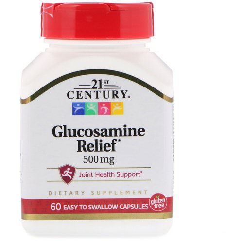 21st Century, Glucosamine Relief, 500 mg, 60 Easy To Swallow Capsules Review