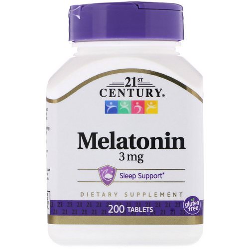 21st Century, Melatonin, 3 mg, 200 Tablets Review