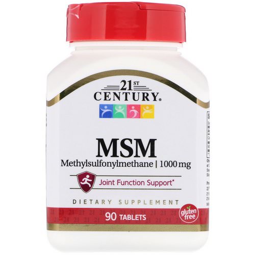 21st Century, MSM, Methylsulfonylmethane, 1,000 mg, 90 Tablets Review