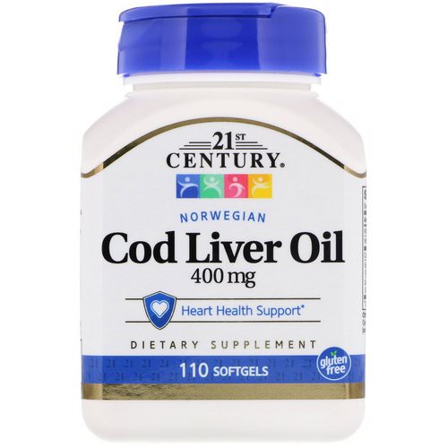 21st Century, Norwegian Cod Liver Oil, 400 mg, 110 Softgels Review