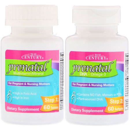 21st Century Pre Post-Natal Formulas Prenatal Multivitamins - Prenatal Multivitaminer, Post-Natal, Pre, Kvinnors Hälsa