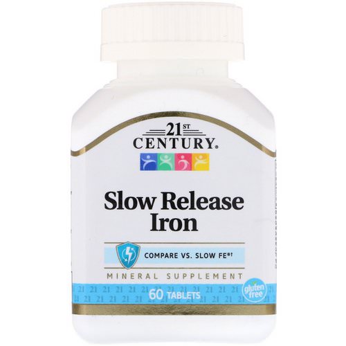 21st Century, Slow Release Iron, 60 Tablets Review