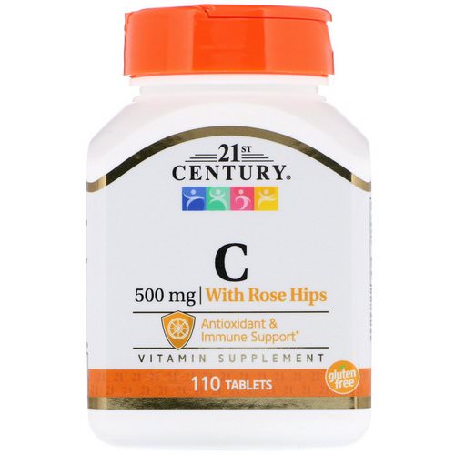 21st Century, Vitamin C, with Rose Hips, 500 mg, 110 Tablets Review