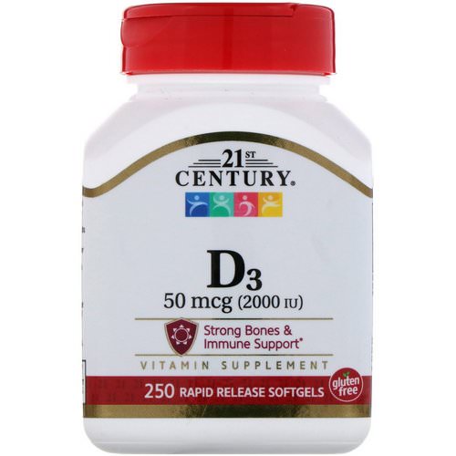 21st Century, Vitamin D3, 2000 IU, 250 Liquid Softgels Review