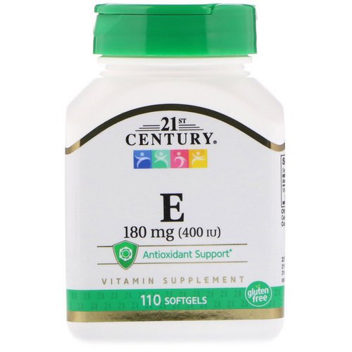 21st Century, Vitamin E, 180 mg (400 IU), 110 Softgels Review