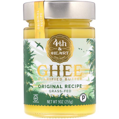 4th & Heart, Ghee Clarified Butter, Grass-Fed, Original Recipe, 9 oz (255 g) Review