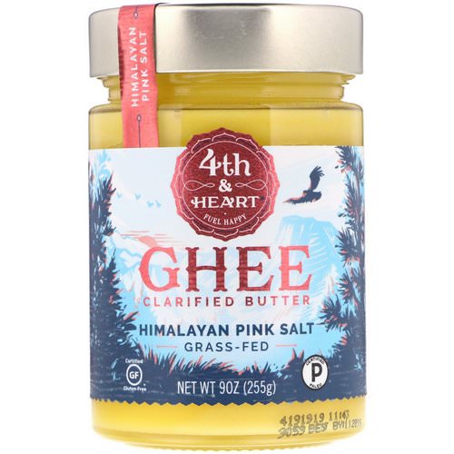 4th & Heart, Ghee Clarified Butter, Grass-Fed, Himalayan Pink Salt, 9 oz (225 g) Review