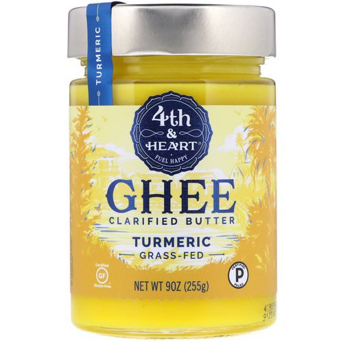 4th & Heart, Ghee Clarified Butter, Grass-Fed, Turmeric, 9 oz (255 g) Review