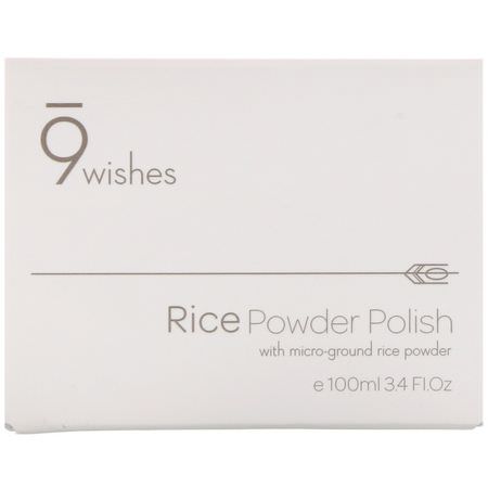 Scrub, Exfoliators, K-Beauty Cleanse, Scrub: 9Wishes, Rice Powder Polish, 3.4 fl oz (100 ml)