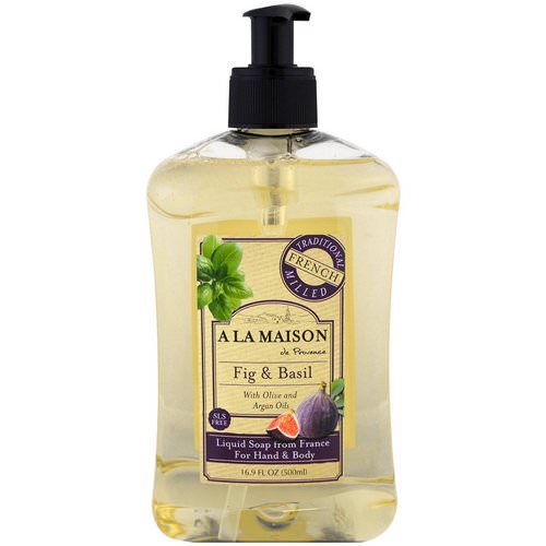 A La Maison de Provence, Hand and Body Liquid Soap, Fig and Basil, 16.9 fl oz (500 ml) Review