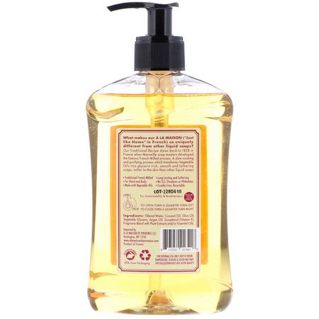 Handtvål, Dusch, Bad: A La Maison de Provence, Hand & Body Liquid Soap, Cherry Blossom, 16.9 fl oz (500 ml)