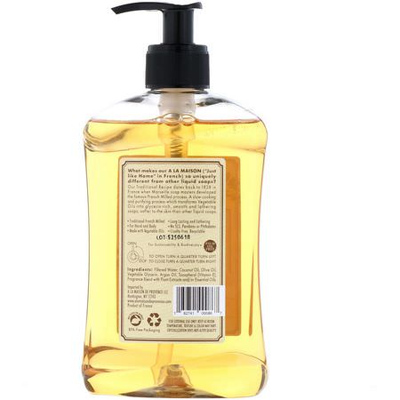 Duschgel, Kroppstvätt, Handtvål, Dusch: A La Maison de Provence, Hand & Body Liquid Soap, Honeysuckle, 16.9 fl oz (500 ml)