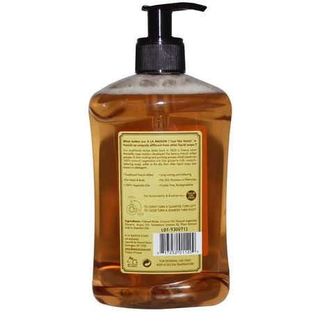 Duschgel, Kroppstvätt, Handtvål, Dusch: A La Maison de Provence, Hand & Body Liquid Soap, Pure Coconut, 16.9 fl oz (500 ml)