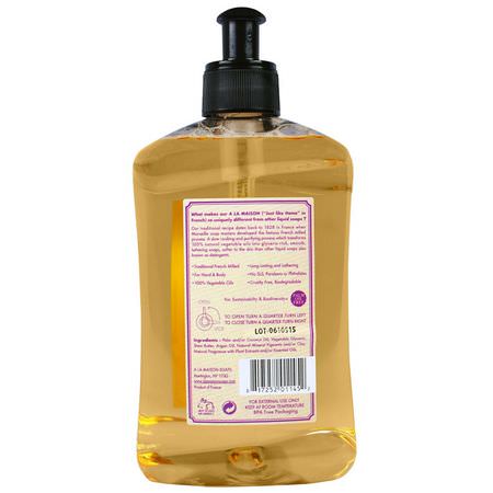 Duschgel, Kroppstvätt, Handtvål, Dusch: A La Maison de Provence, Hand & Body Liquid Soap, Rose Lilac, 16.9 fl oz (500 ml)