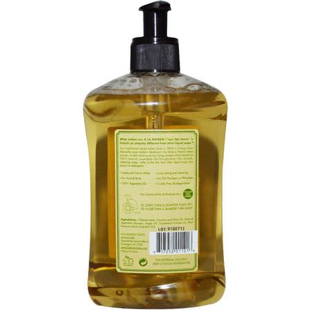 Duschgel, Kroppstvätt, Handtvål, Dusch: A La Maison de Provence, Hand & Body Liquid Soap, Yuzu Lime, 16.9 fl oz (500 ml)