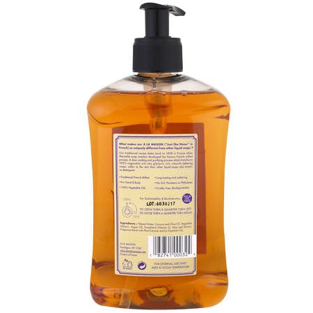 Duschgel, Kroppstvätt, Handtvål, Dusch: A La Maison de Provence, Hand & Body Liquid Soap, Lavender Aloe, 16.9 fl oz (500 ml)