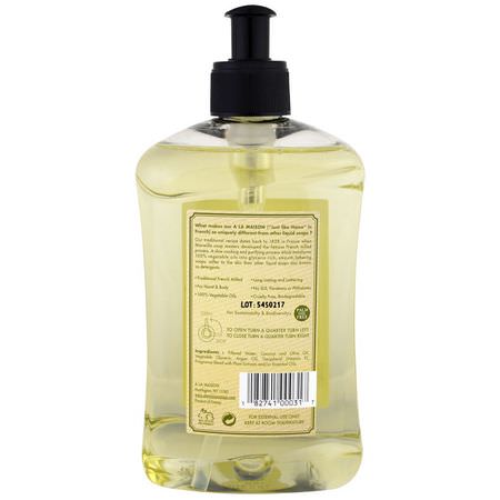 Duschgel, Kroppstvätt, Handtvål, Dusch: A La Maison de Provence, Hand & Body Liquid Soap, Rosemary Mint, 16.9 fl oz (500 ml)