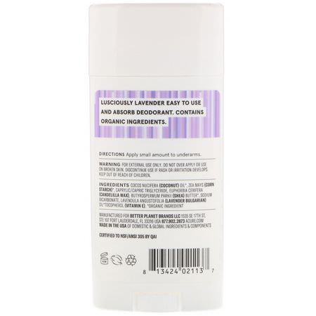 Deodorant, Bath: Acure, Deodorant, Lavender & Coconut, 2.25 oz (63.78 g)