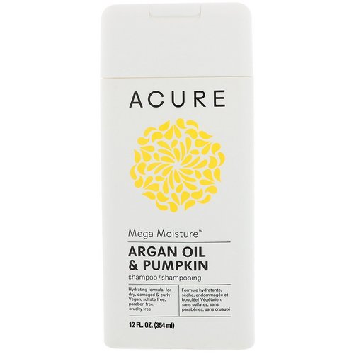 Acure, Mega Moisture Shampoo, Argan Oil & Pumpkin, 12 fl oz (354 ml) Review