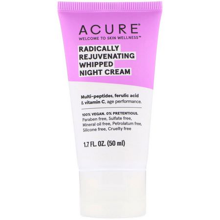 Acure Night Moisturizers Creams - Nattfuktare, Krämer, Ansiktsfuktare, Skönhet