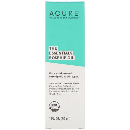 Acure, The Essentials, Rosehip Oil, 1 fl oz (30 ml) Review