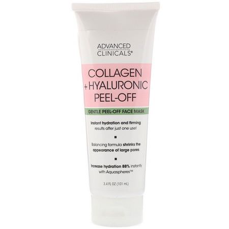 Advanced Clinicals Face Peels Collagen Beauty - Kollagen, Ansiktsskal, Ansiktsmasker