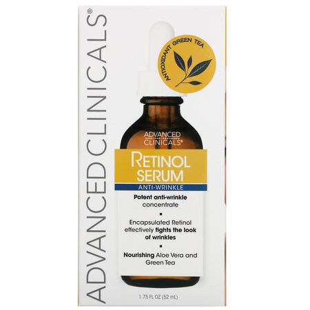 Retinol, Firming, Anti-Aging, Serums: Advanced Clinicals, Retinol Serum, Anti-Wrinkle, 1.75 fl oz (52 ml)