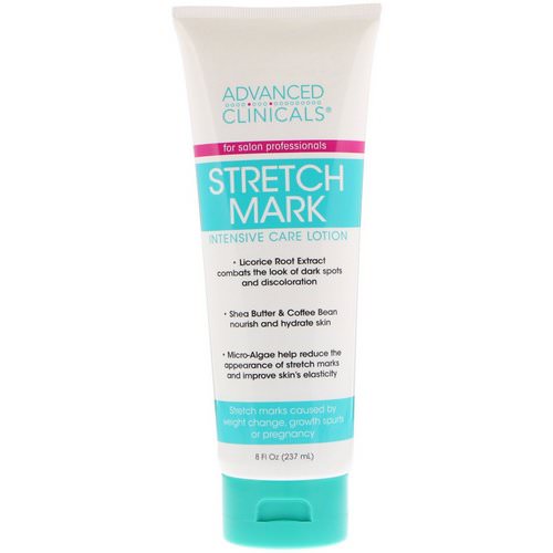 Advanced Clinicals, Stretch Mark, Intensive Care Lotion, 8 fl oz (237 ml) Review