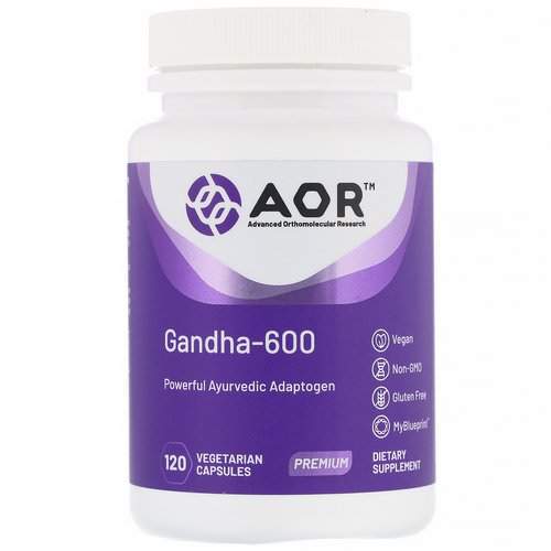Advanced Orthomolecular Research AOR, Gandha-600, 120 Vegetarian Capsules Review