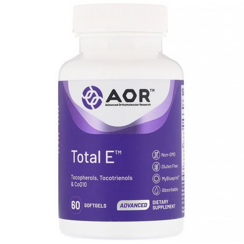 Advanced Orthomolecular Research AOR, Total E, 60 Softgels Review
