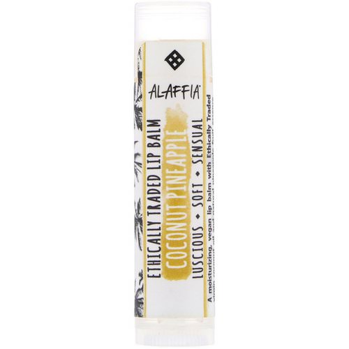 Alaffia, Everyday Coconut, Ethically Traded Lip Balm, Coconut Pineapple, 0.15 oz (4.25 g) Review