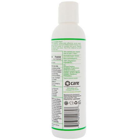 Alba Botanica Face Wash Cleansers Salicylic Acid Beauty - Salicylsyra, Rengöringsmedel, Ansikts Tvätt, Skrubba