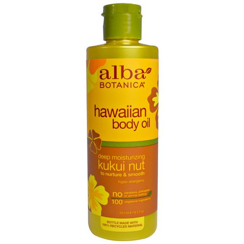Alba Botanica, Hawaiian Body Oil, Kukui Nut, 8.5 fl oz (251 ml) Review