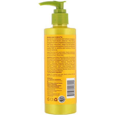 Rengöringsmedel, Ansikts Tvätt, Skrubba, Ton: Alba Botanica, Hawaiian Facial Cleanser, Pore Purifying Pineapple Enzyme, 8 fl oz (237 ml)
