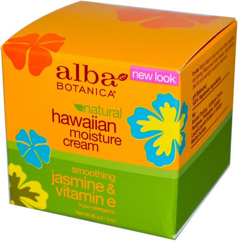 Alba Botanica, Hawaiian Moisture Cream, Jasmine & Vitamin E, 3 oz (85 g) Review