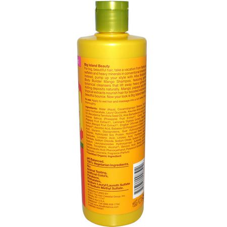 Schampo, Hårvård, Bad: Alba Botanica, Hawaiian Shampoo, Body Builder Mango, 12 fl oz (355 ml)