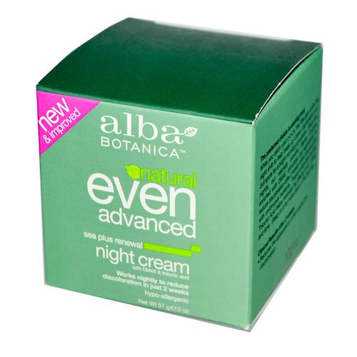 Alba Botanica, Natural Even Advanced, Renewal Night Cream, Sea Plus, 2 oz (57 g) Review