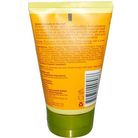 Scrubs, Exfoliators, Scrub, Tone: Alba Botanica, Natural Hawaiian Facial Scrub, Pineapple Enzyme, 4 oz (113 g)