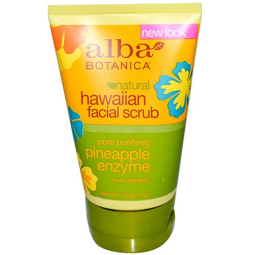 Alba Botanica, Natural Hawaiian Facial Scrub, Pineapple Enzyme, 4 oz (113 g) Review