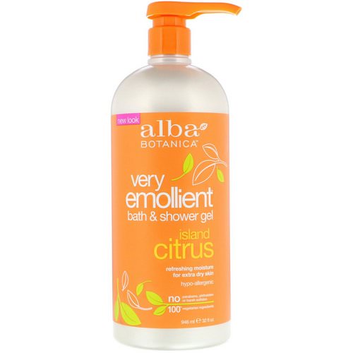 Alba Botanica, Very Emollient, Bath & Shower Gel, Island Citrus, 32 fl oz (946 ml) Review