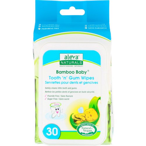 Aleva Naturals, Bamboo Baby Wipes, Tooth 'n' Gum, 30 Wipes Review