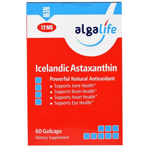 Algalife, Icelandic Astaxanthin, 12 mg, 60 Gelcaps Review